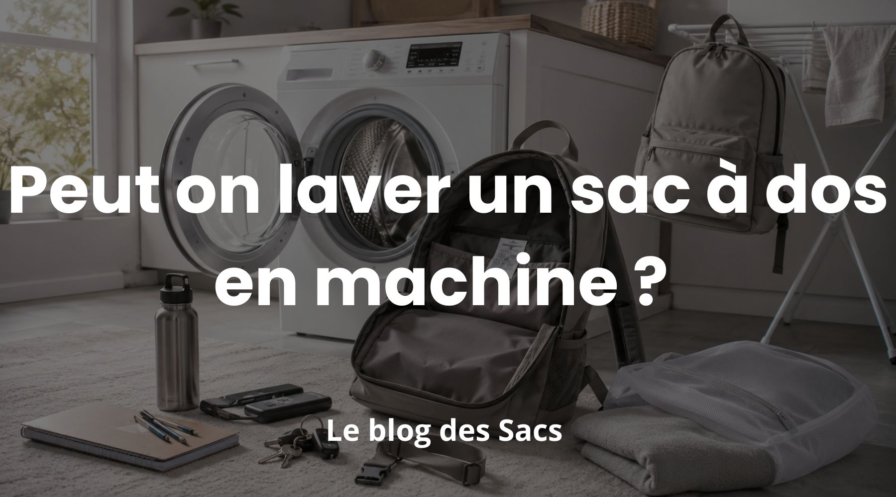 Peut on laver un sac à dos en machine ? Image
