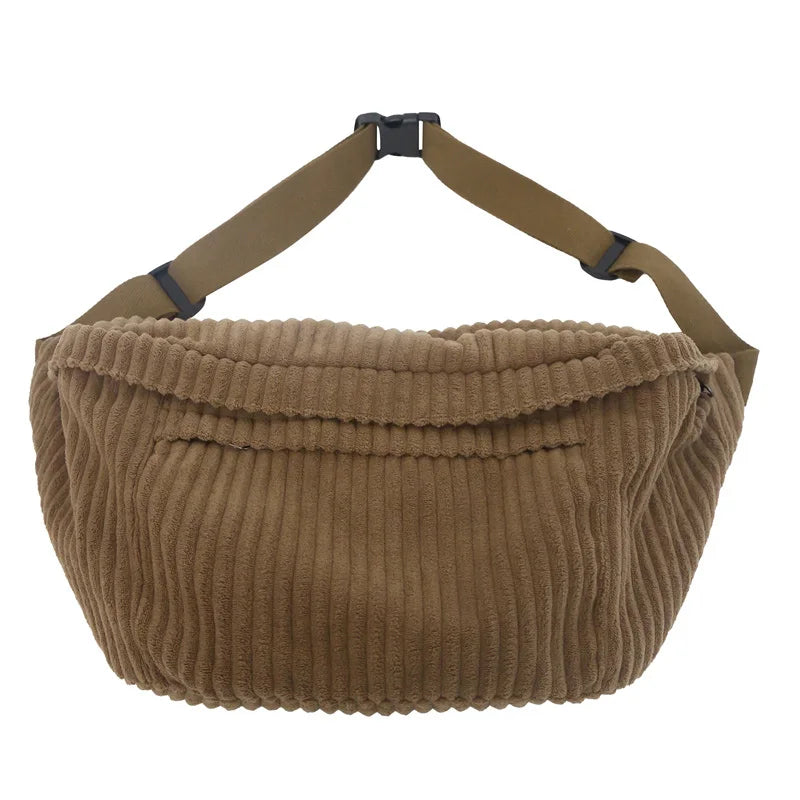 Grand Sac Banane velours côtelé