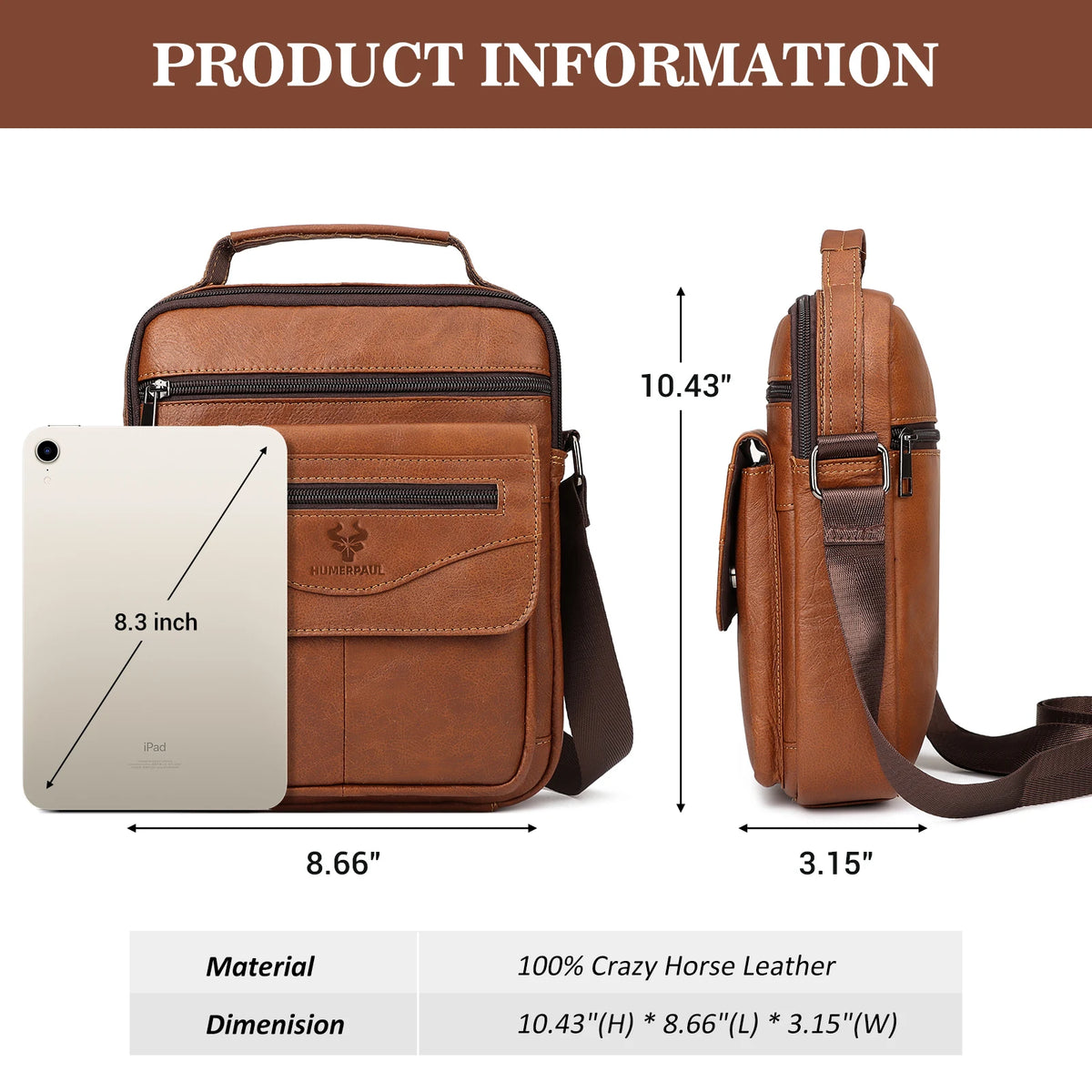 Petite Sacoche Homme Cuir