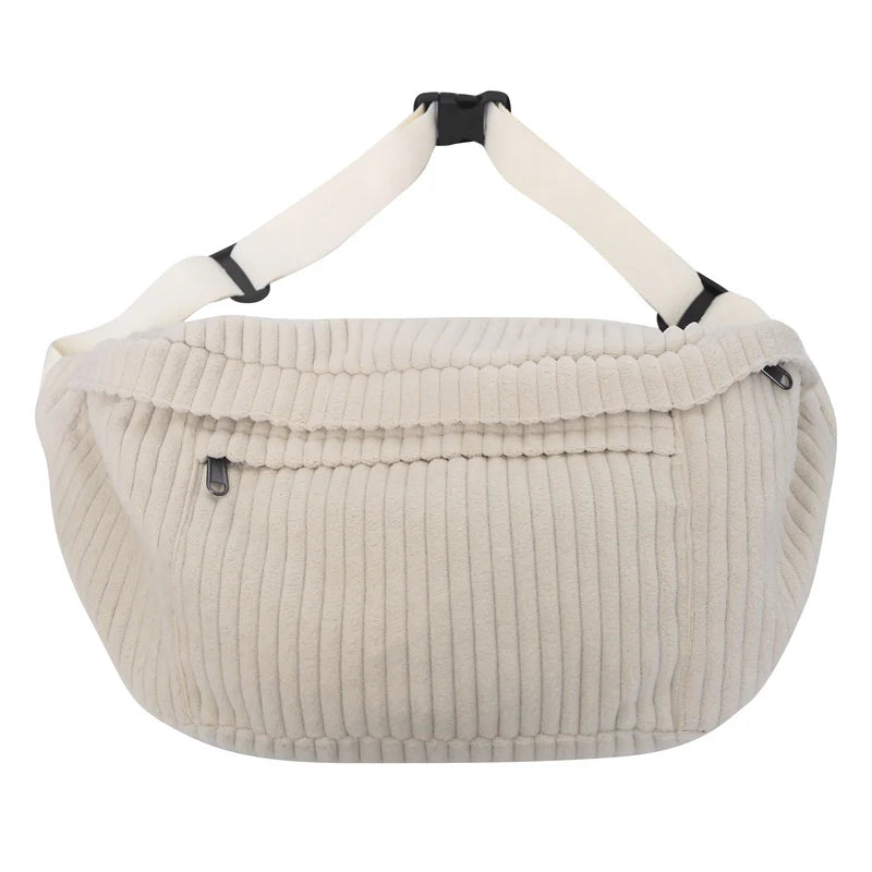 Grand Sac Banane velours côtelé
