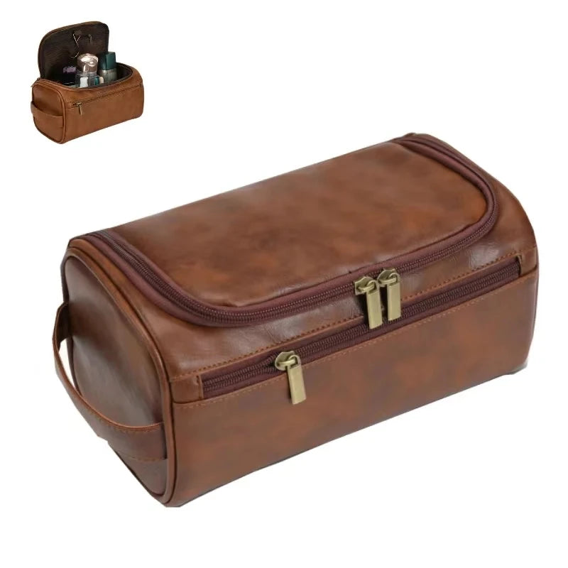 Trousse de Toilette pour Homme en Cuir