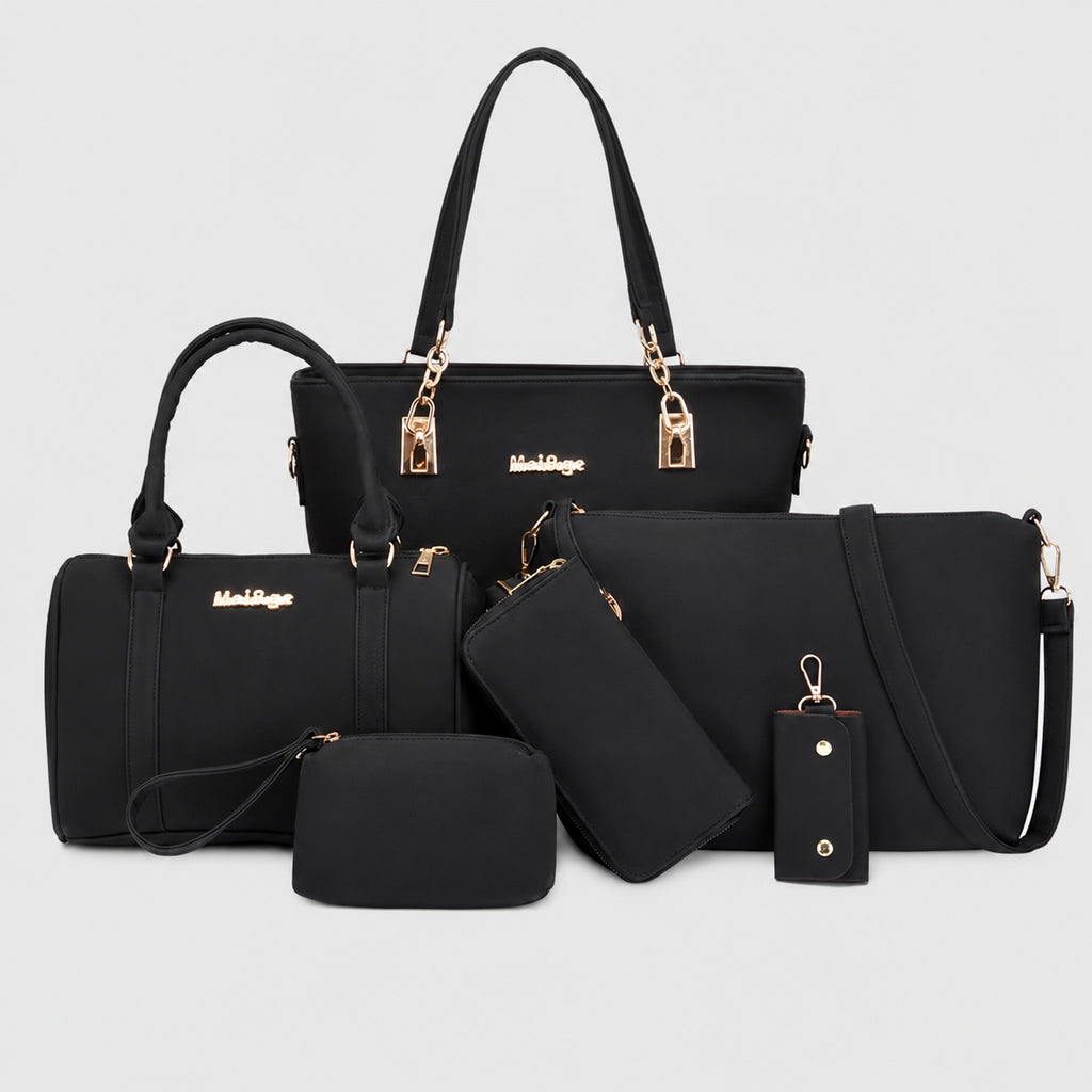 Sac à Main Femme Ensemble 6 pièces