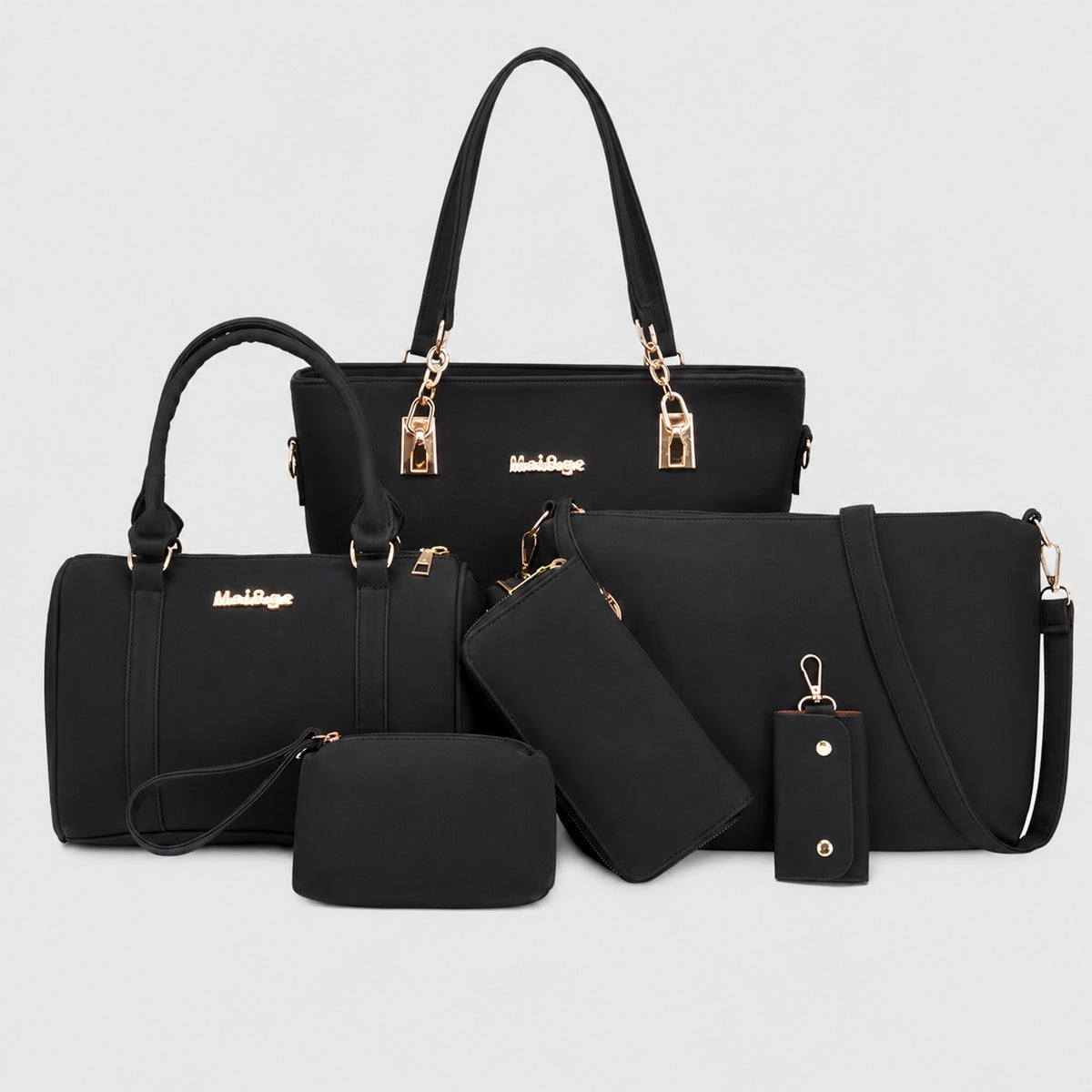 Sac à Main Femme Ensemble 6 pièces