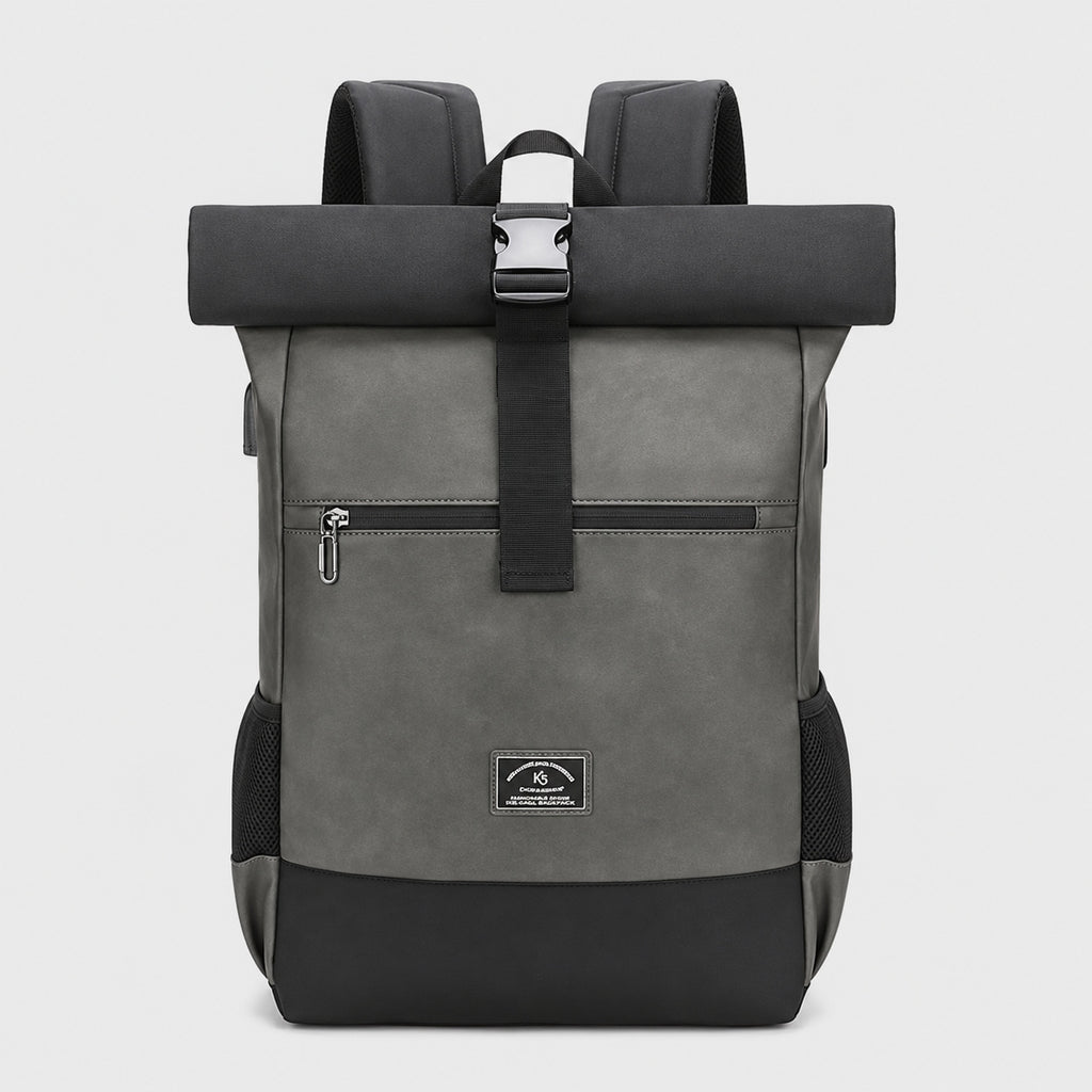 Sac à Dos Roll Top imperméable en Cuir