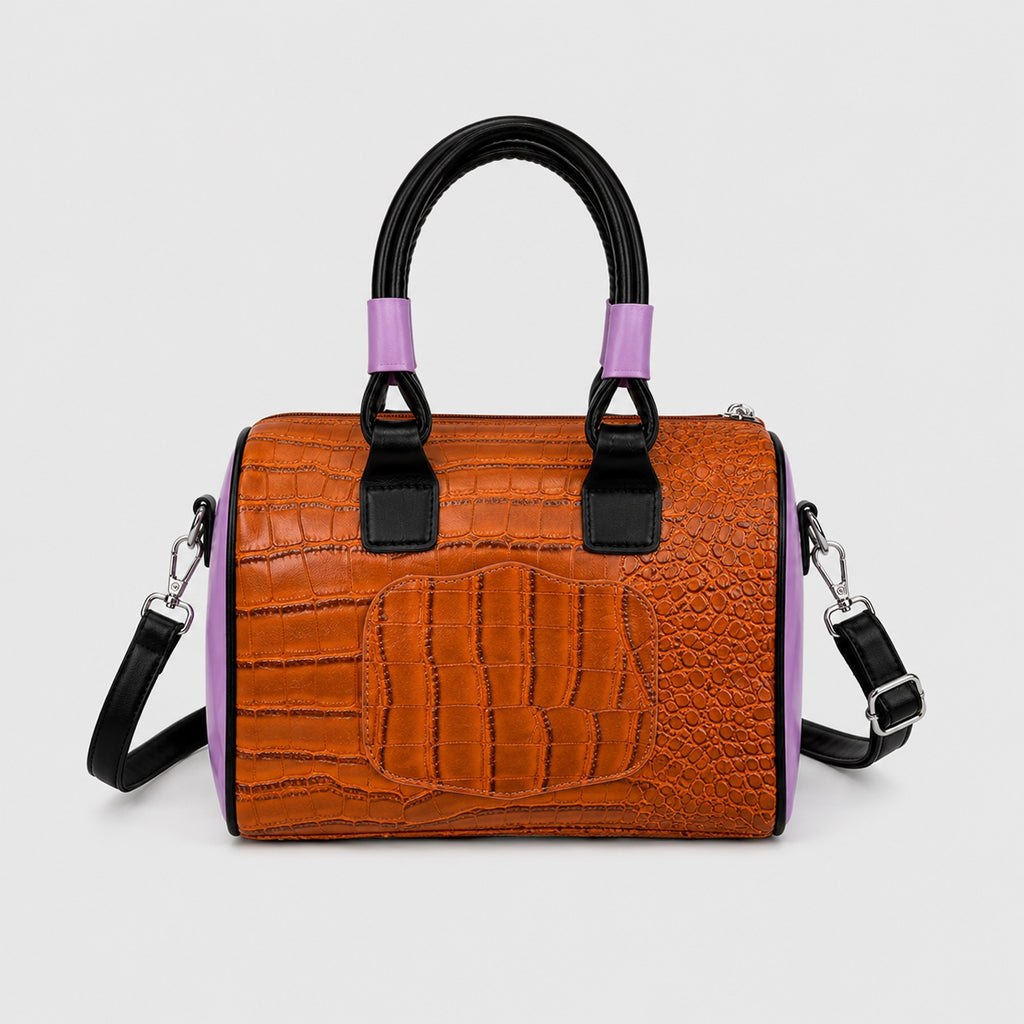 Sac à Main en Cuir Brodé