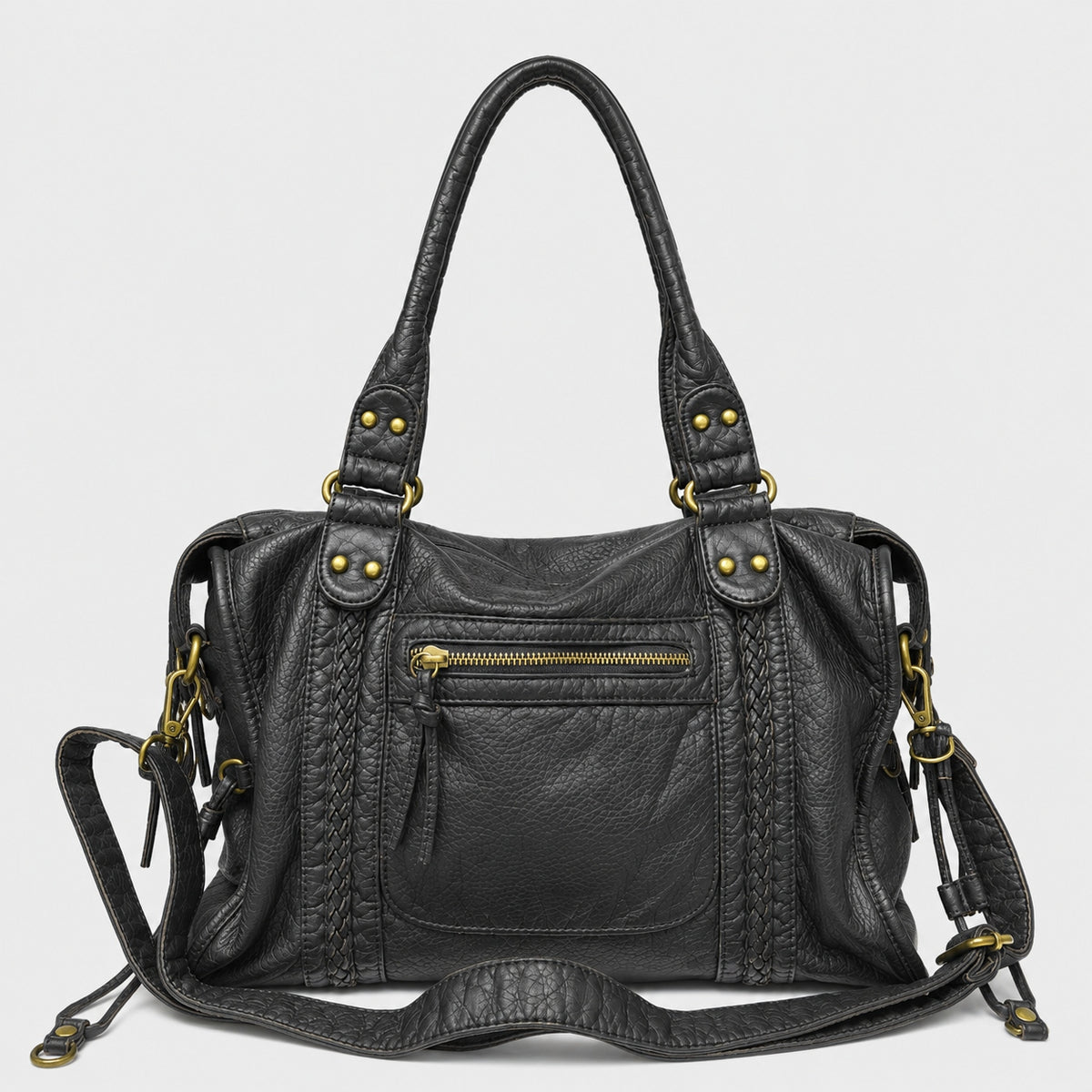 Sac à Main de Cours - Cuir Vintage