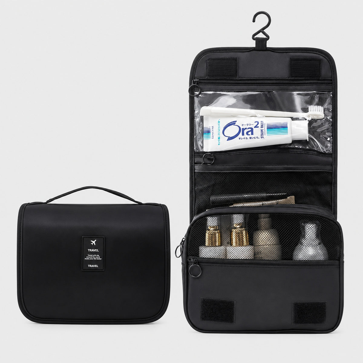 Trousse de Toilette Pliable à Suspendre