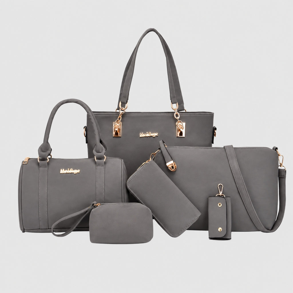 Sac à Main Femme Ensemble 6 pièces