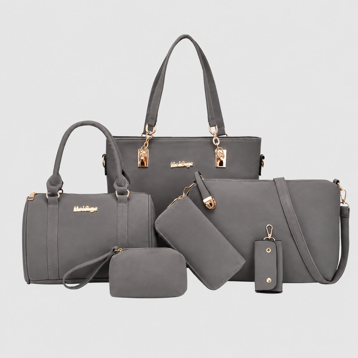 Sac à Main Femme Ensemble 6 pièces