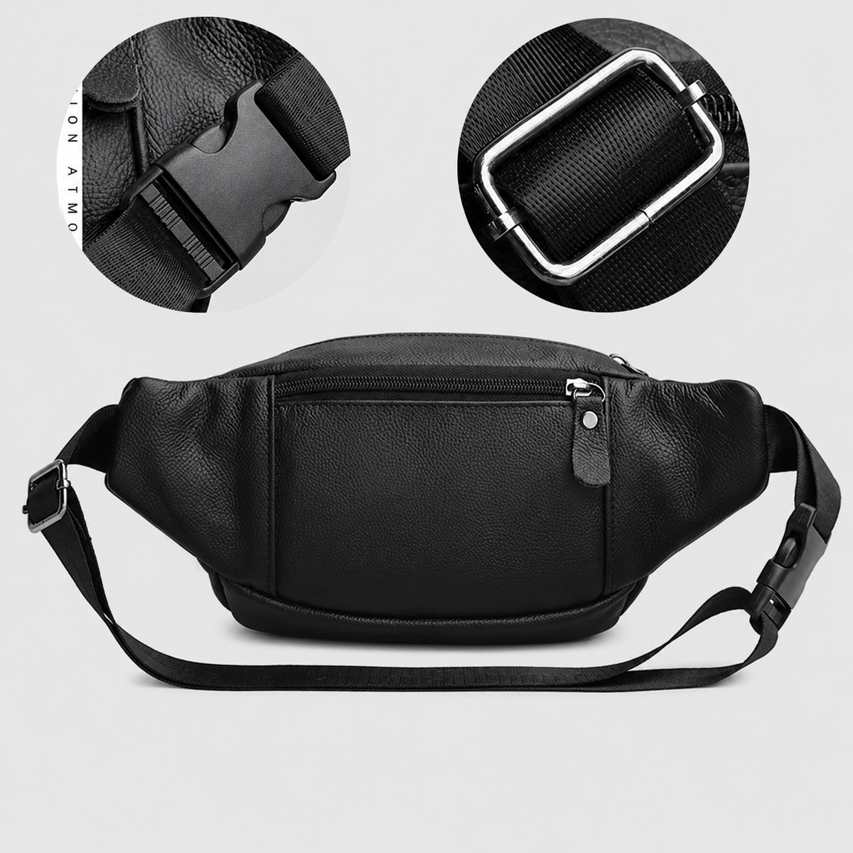 Sacoche Banane en Cuir Homme
