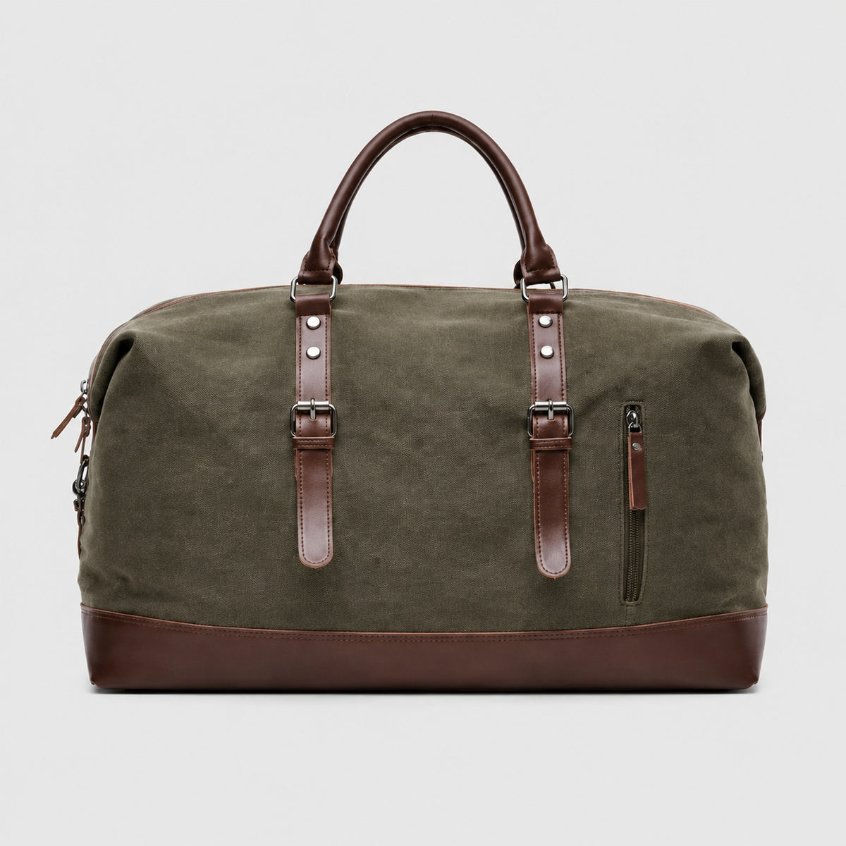 Sac de Voyage Canvas en Toile et Cuir véritable