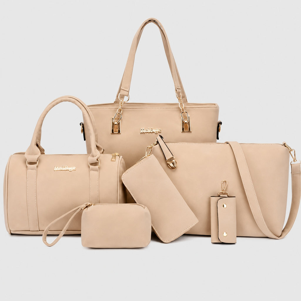 Sac à Main Femme Ensemble 6 pièces