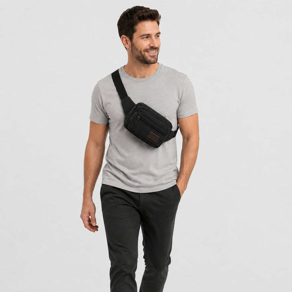 Sac Banane Homme en Toile