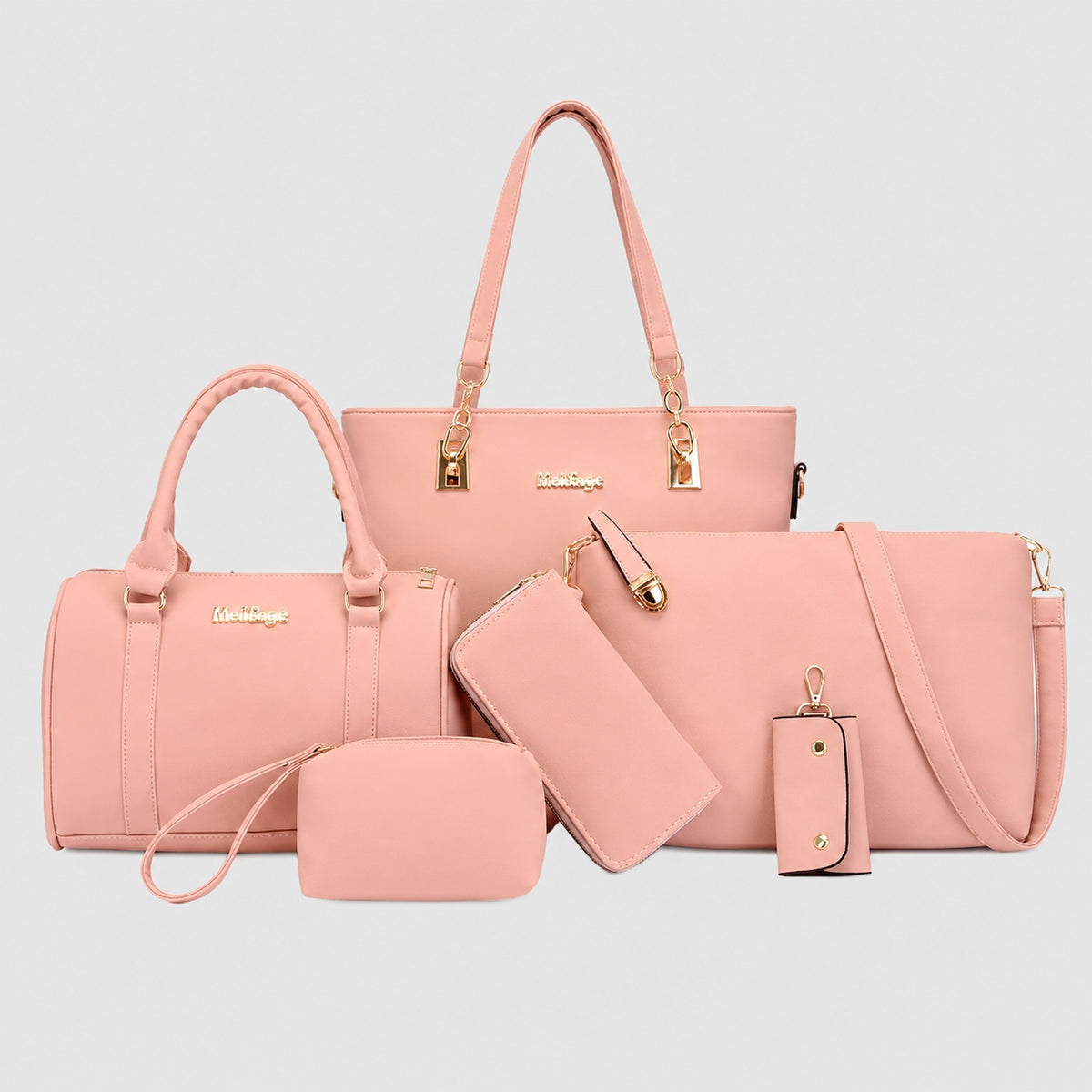 Sac à Main Femme Ensemble 6 pièces