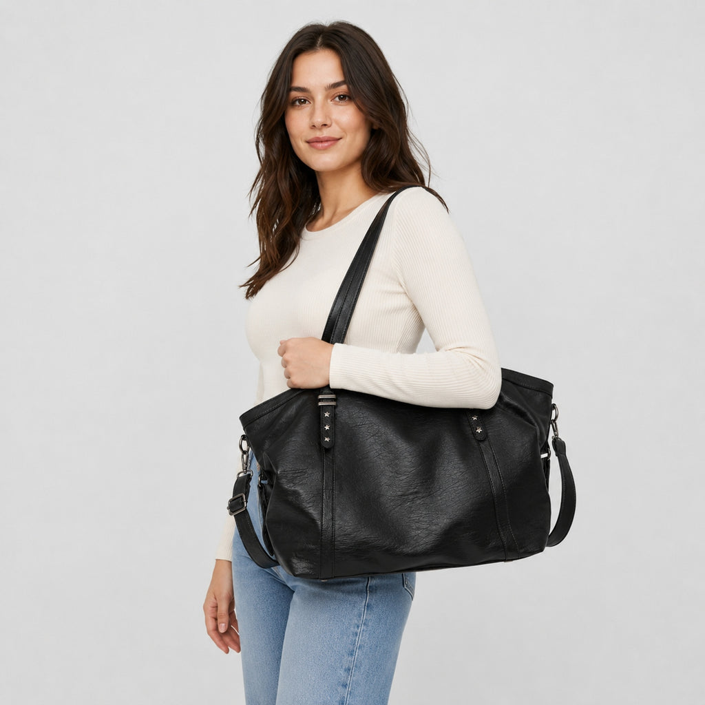 Grand Sac à Main de Cours en Cuir