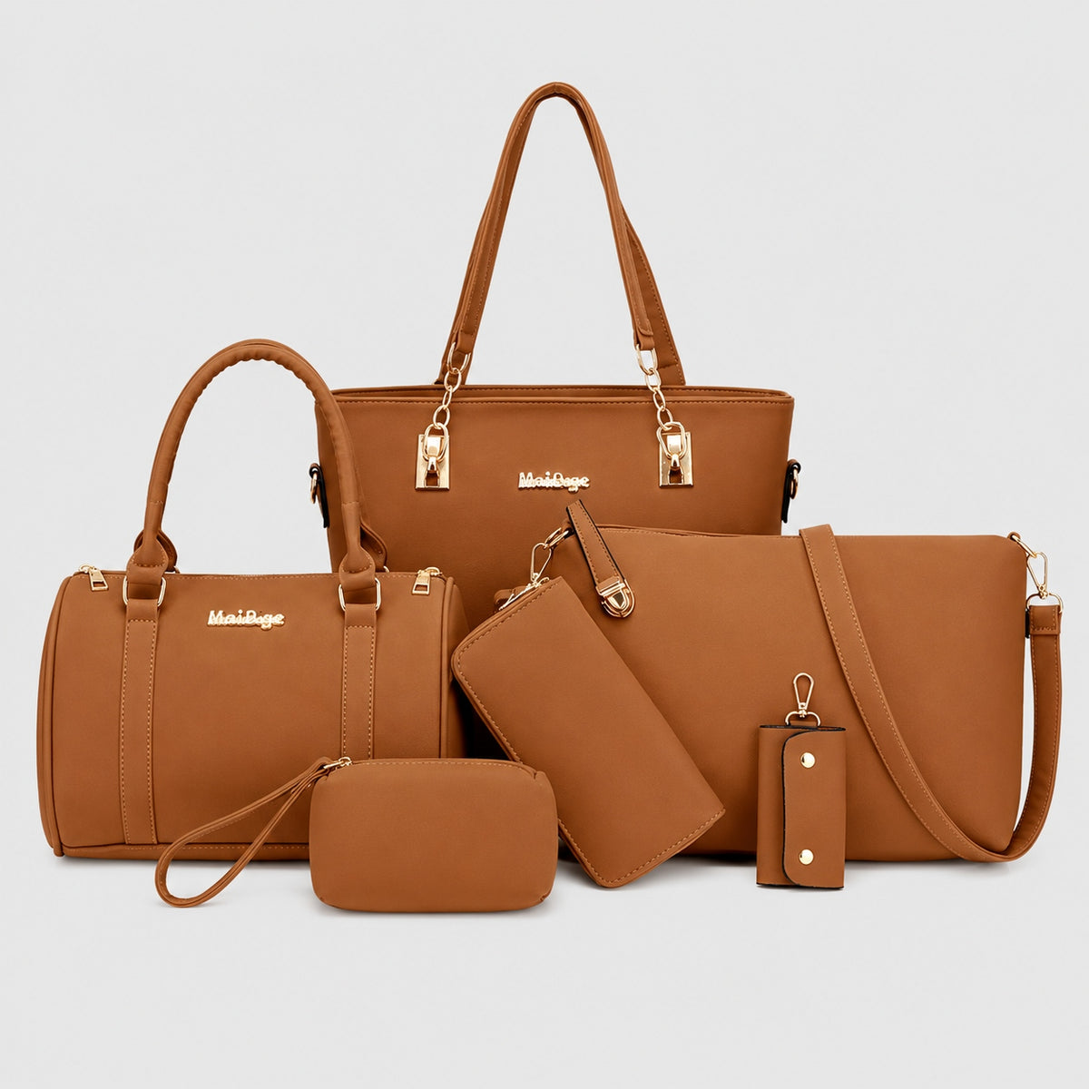 Sac à Main Femme Ensemble 6 pièces