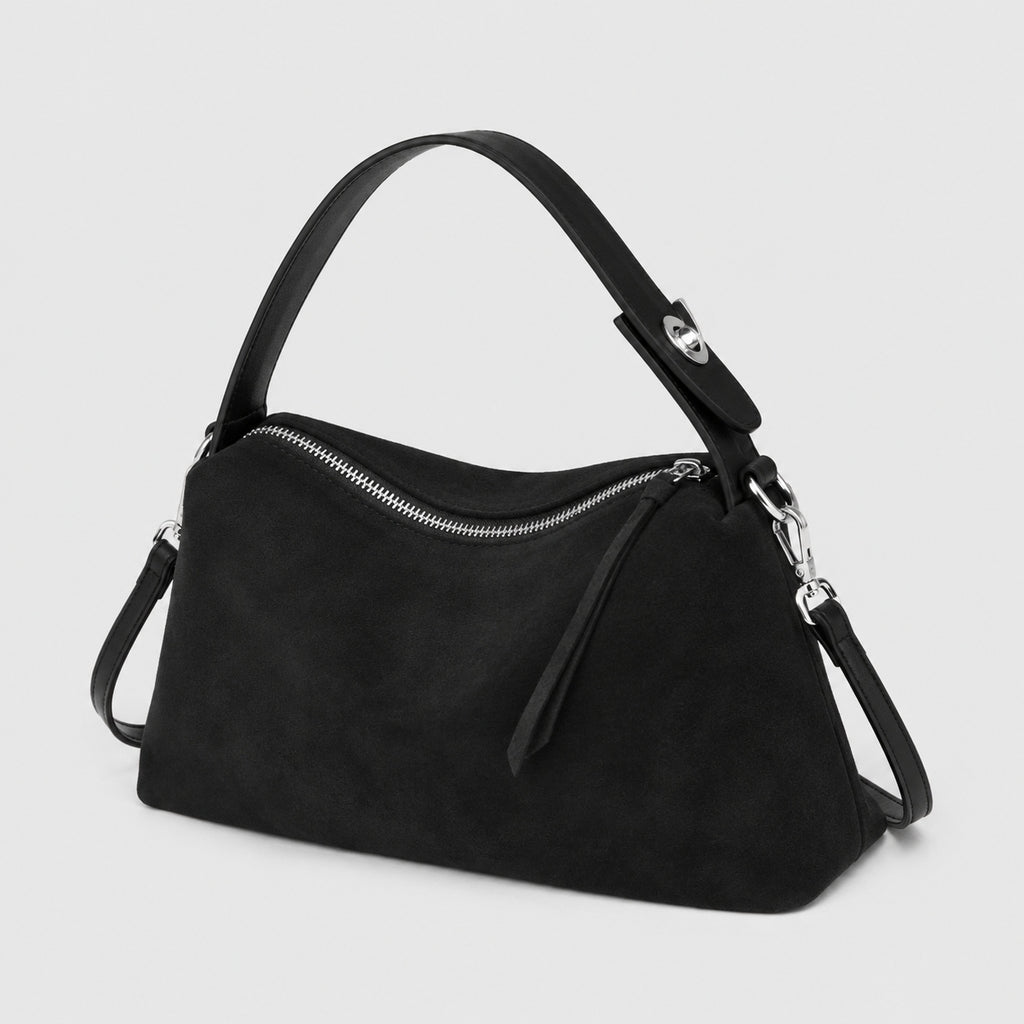 Sac à Main Bandoulière en Daim Véritable