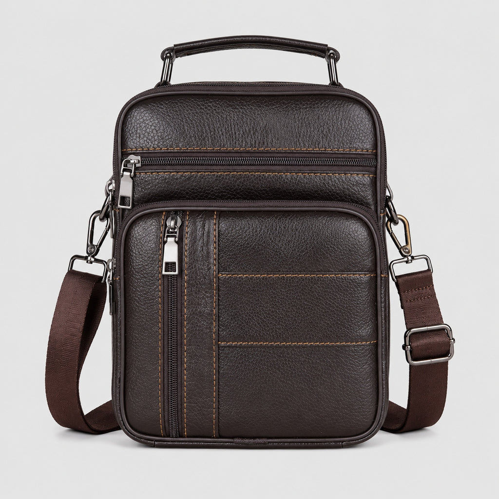 Sacoche Cuir Homme Bandoulière Véritable
