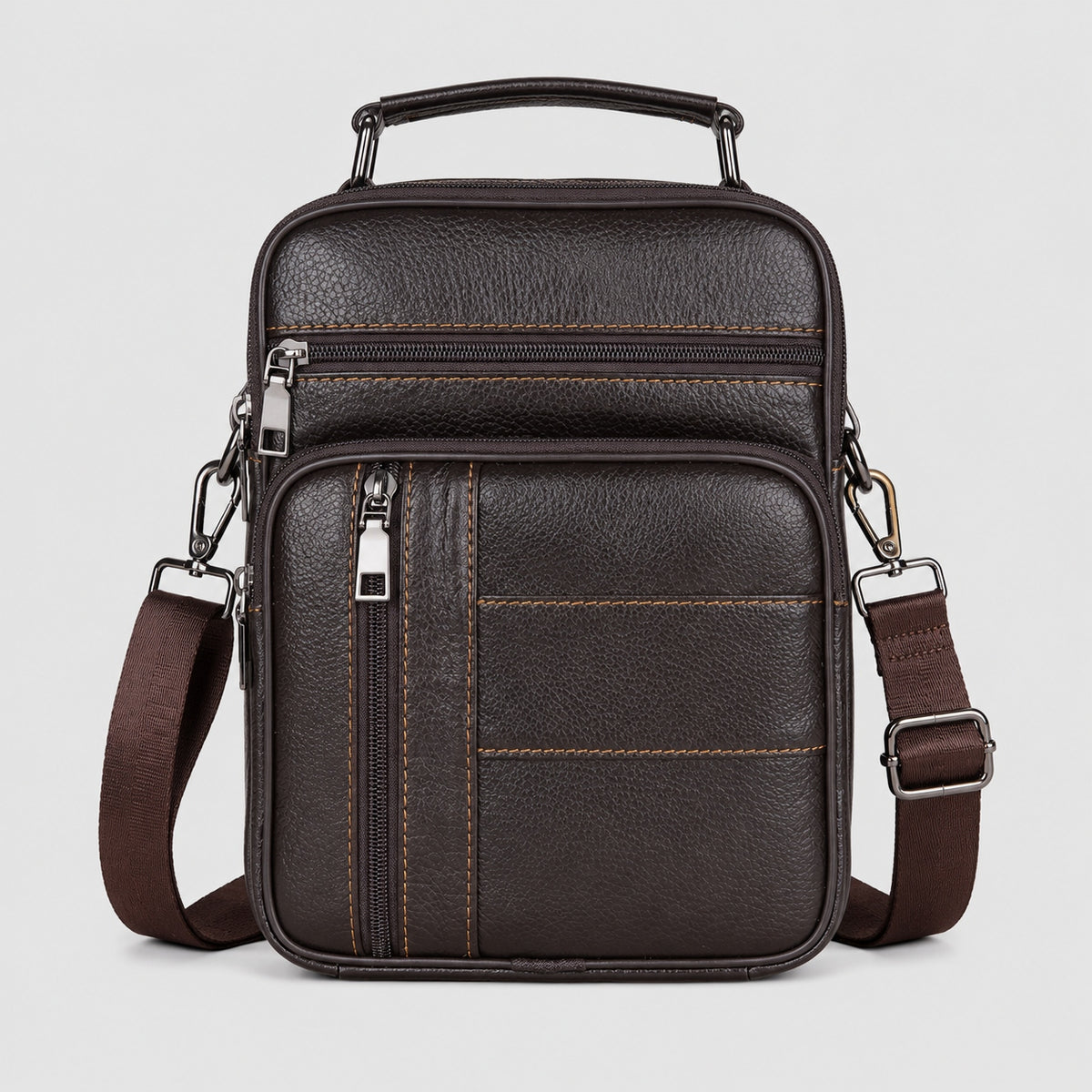 Sacoche Cuir Homme Bandoulière Véritable