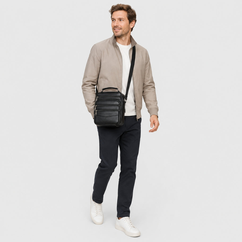 Sac Bandoulière en Cuir Homme