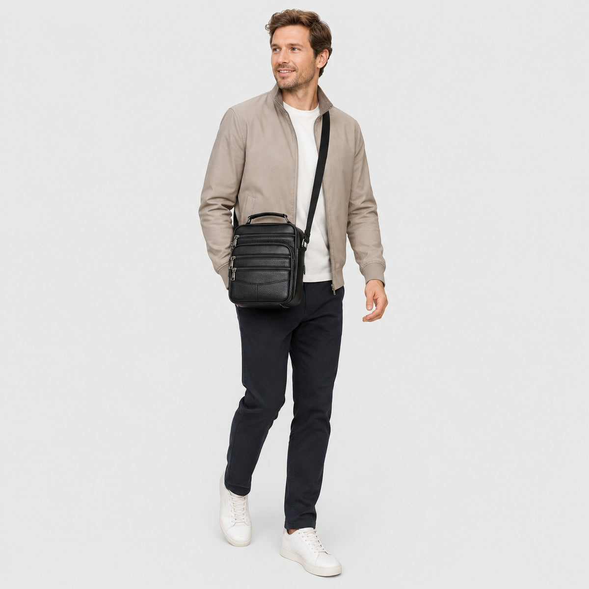 Sac Bandoulière en Cuir Homme