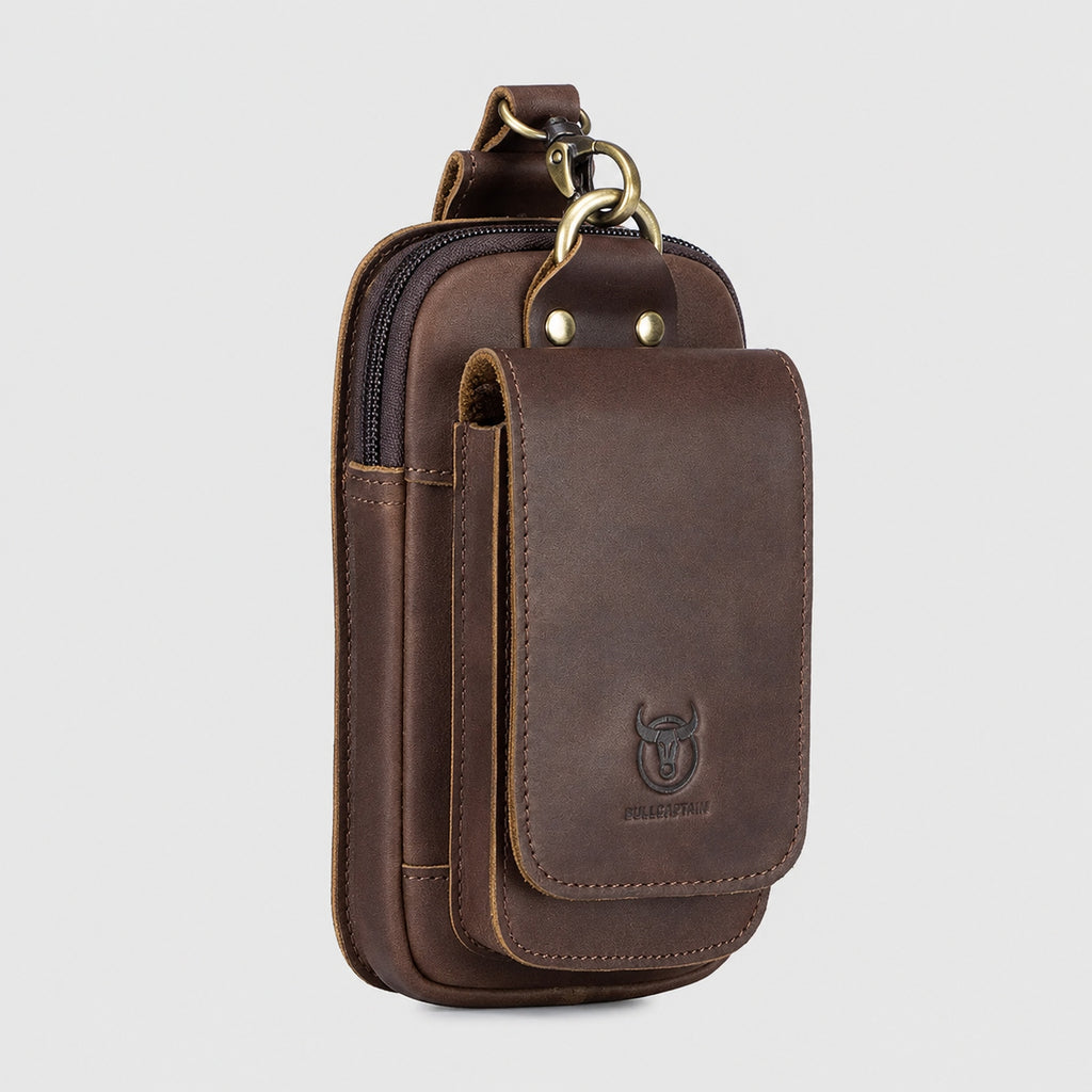 Sacoche Ceinture Homme Cuir
