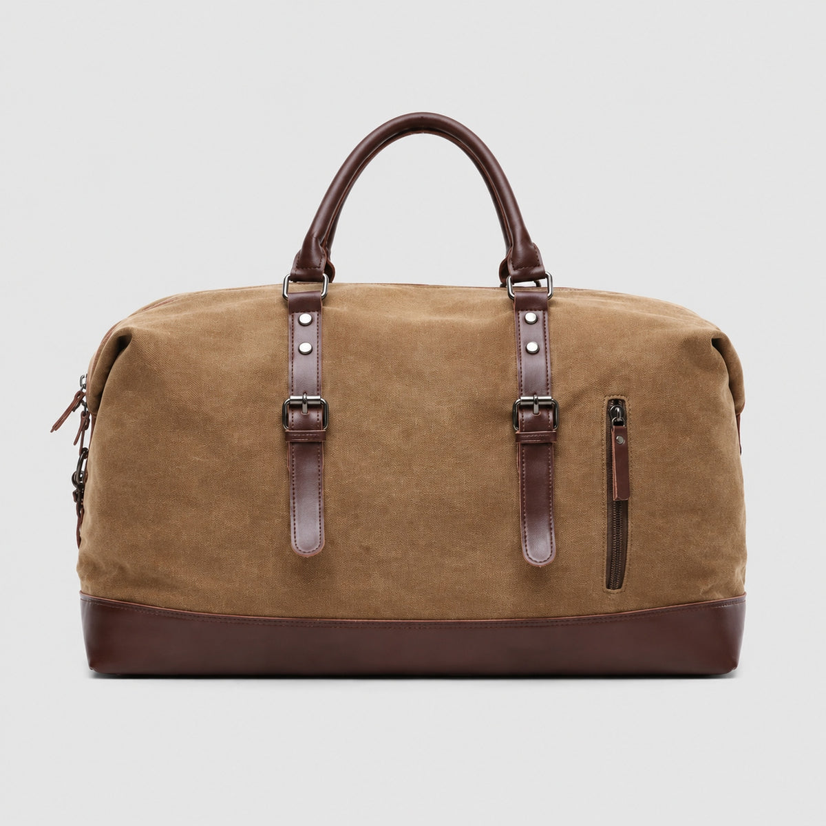 Sac de Voyage Canvas en Toile et Cuir véritable