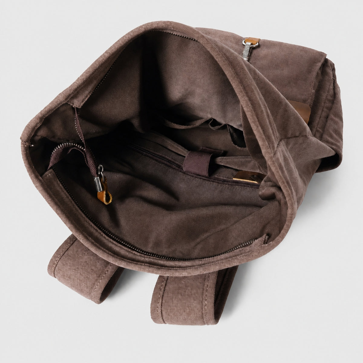 Sac à Dos Vintage en Toile et Cuir