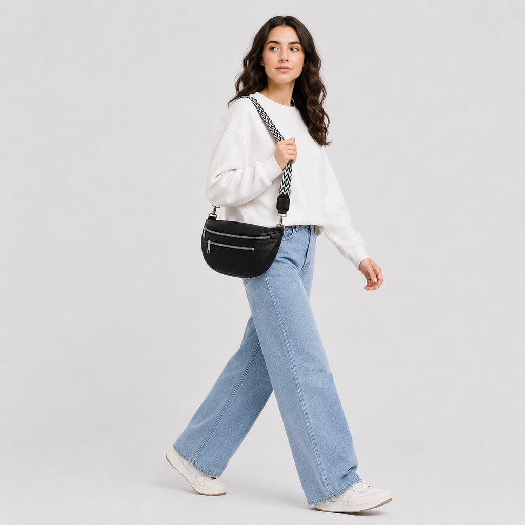Sac Banane à Bandoulière en Cuir