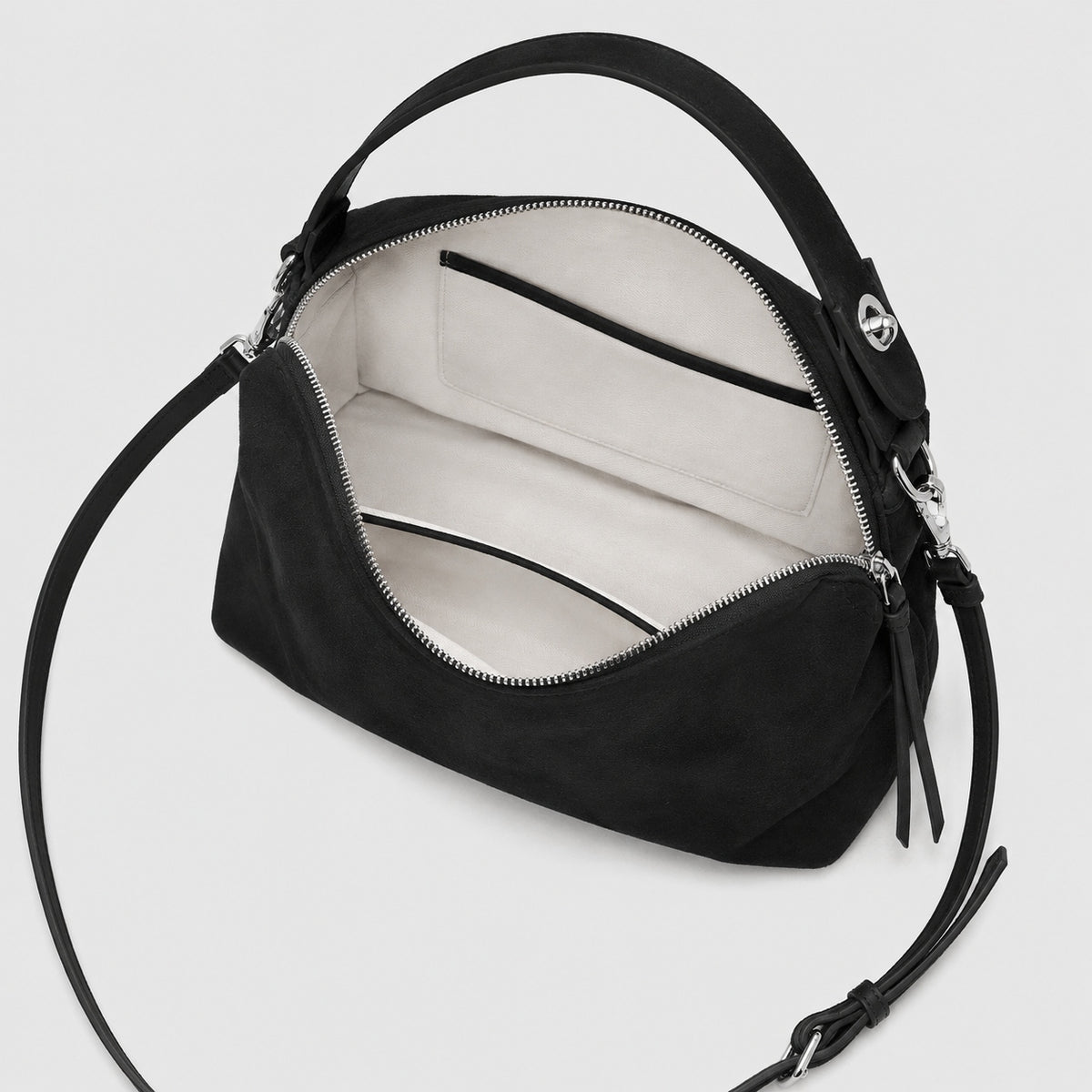 Sac à Main Bandoulière en Daim Véritable