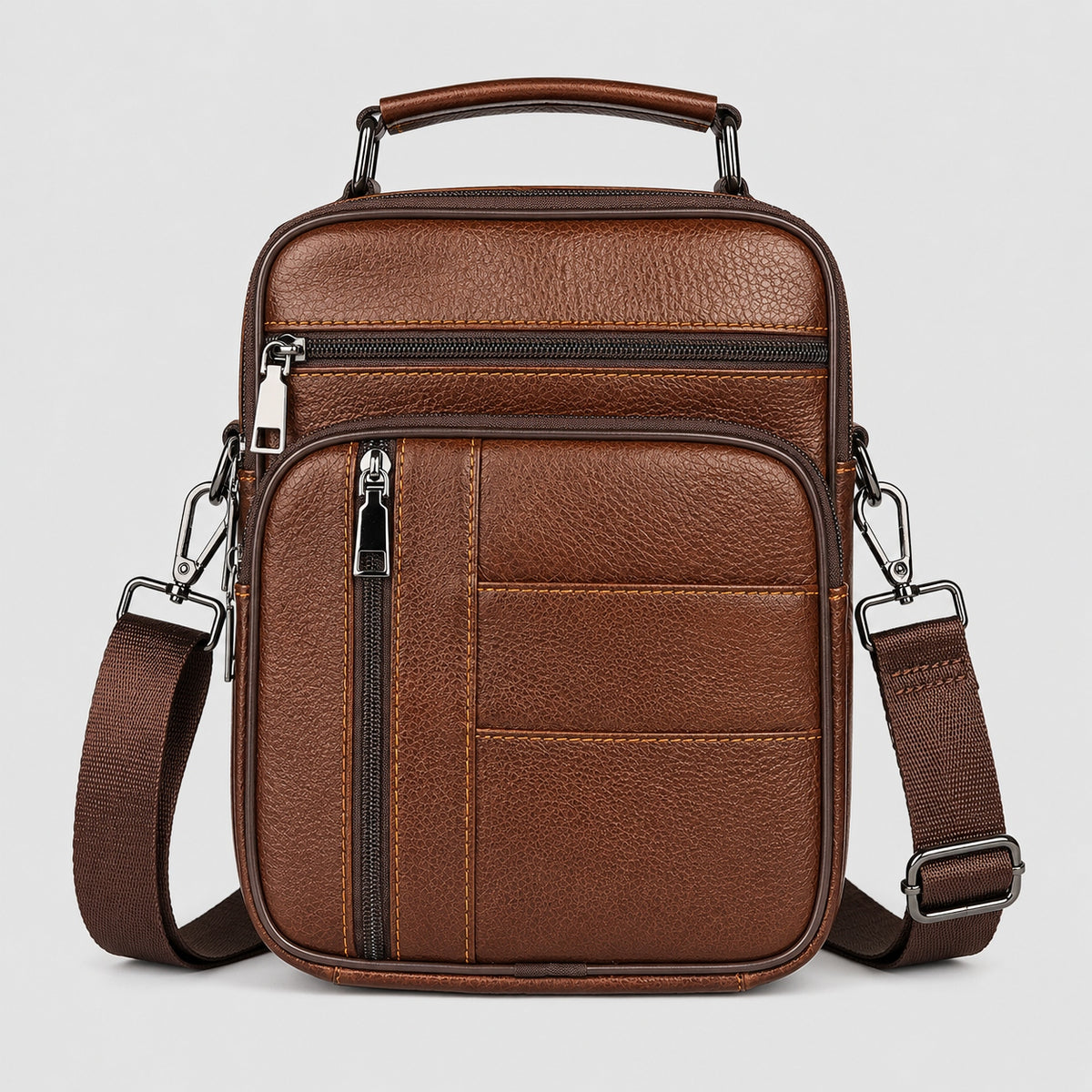 Sacoche Cuir Homme Bandoulière Véritable