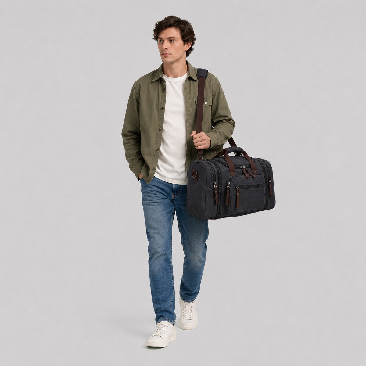 Sac de Voyage Homme en Toile