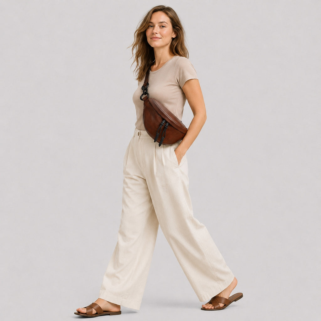 Sac Banane Cuir Femme