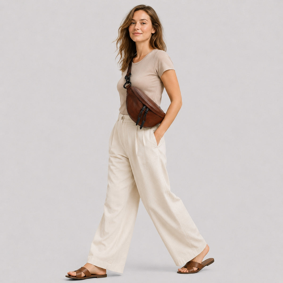 Sac Banane Cuir Femme