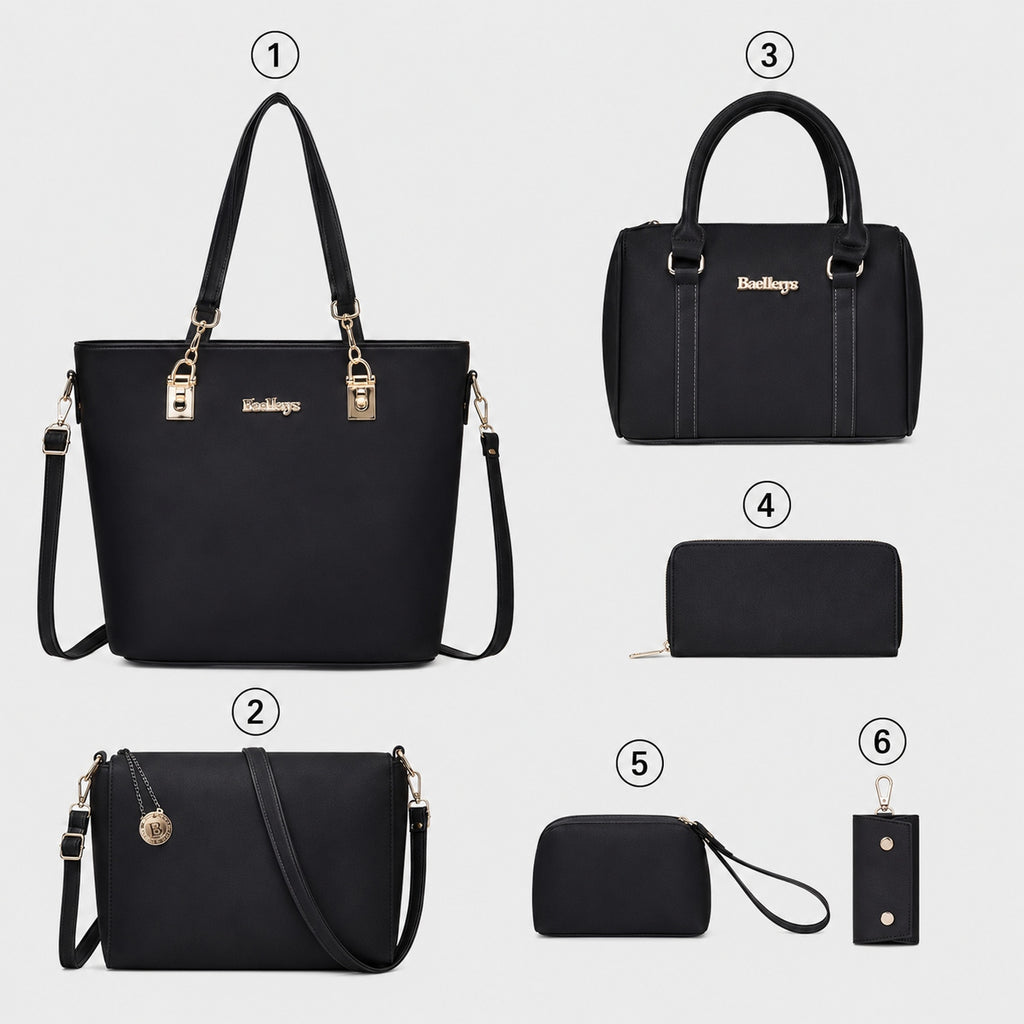 Sac à Main Femme Ensemble 6 pièces