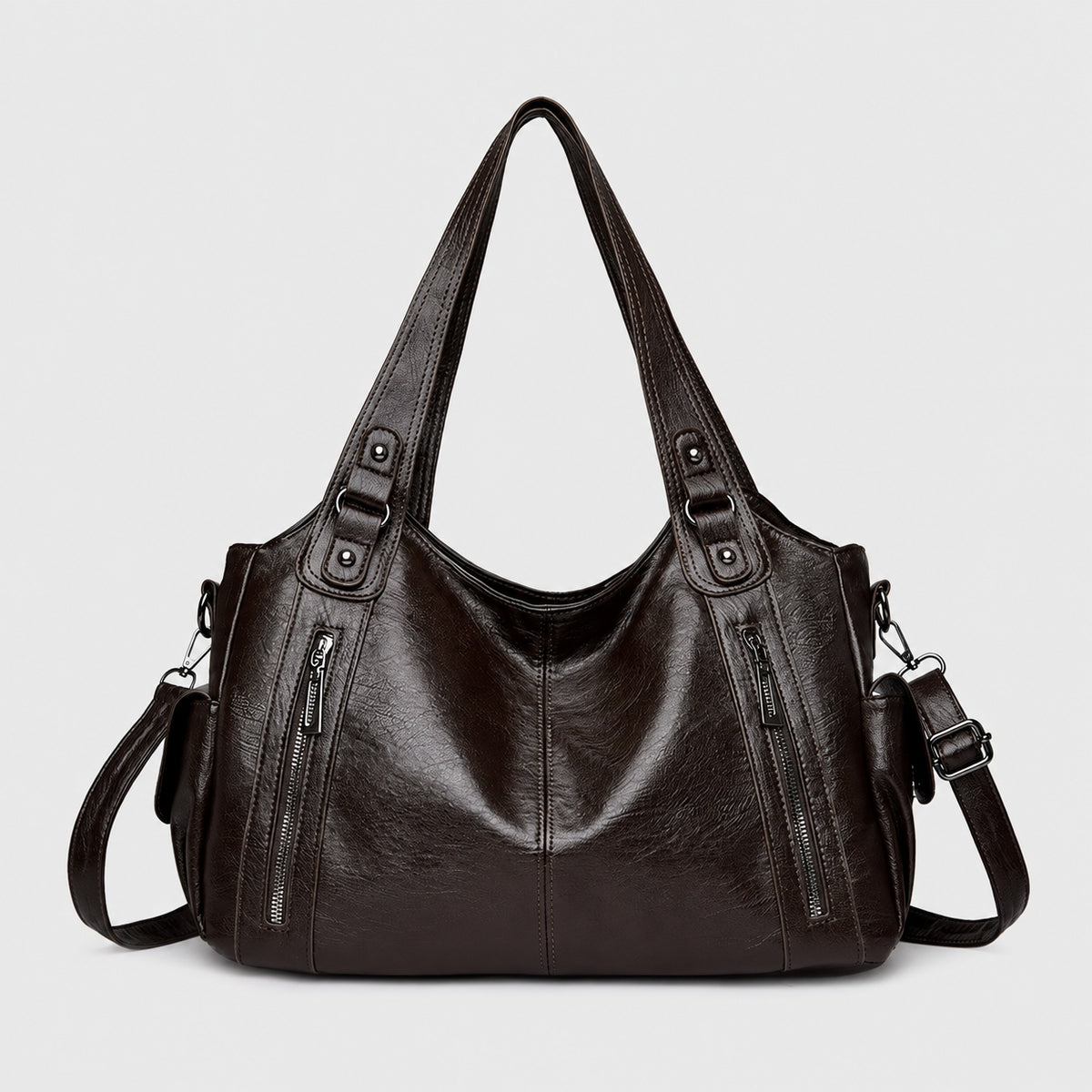 Sac à Main de Cours Spacieux à Zip