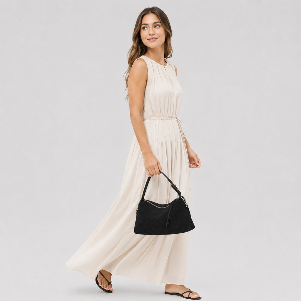 Sac à Main Bandoulière en Daim Véritable