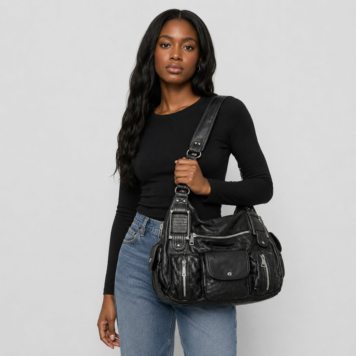 Sac à Main Vintage Souple à Bandoulière