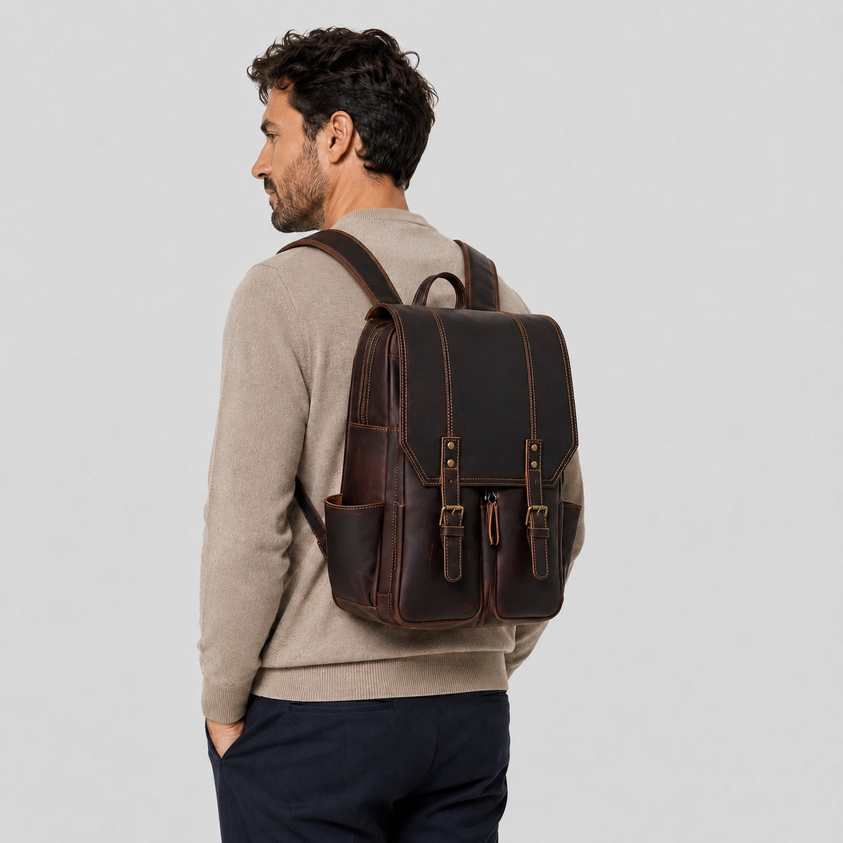 Sac à Dos Vintage Cuir Homme