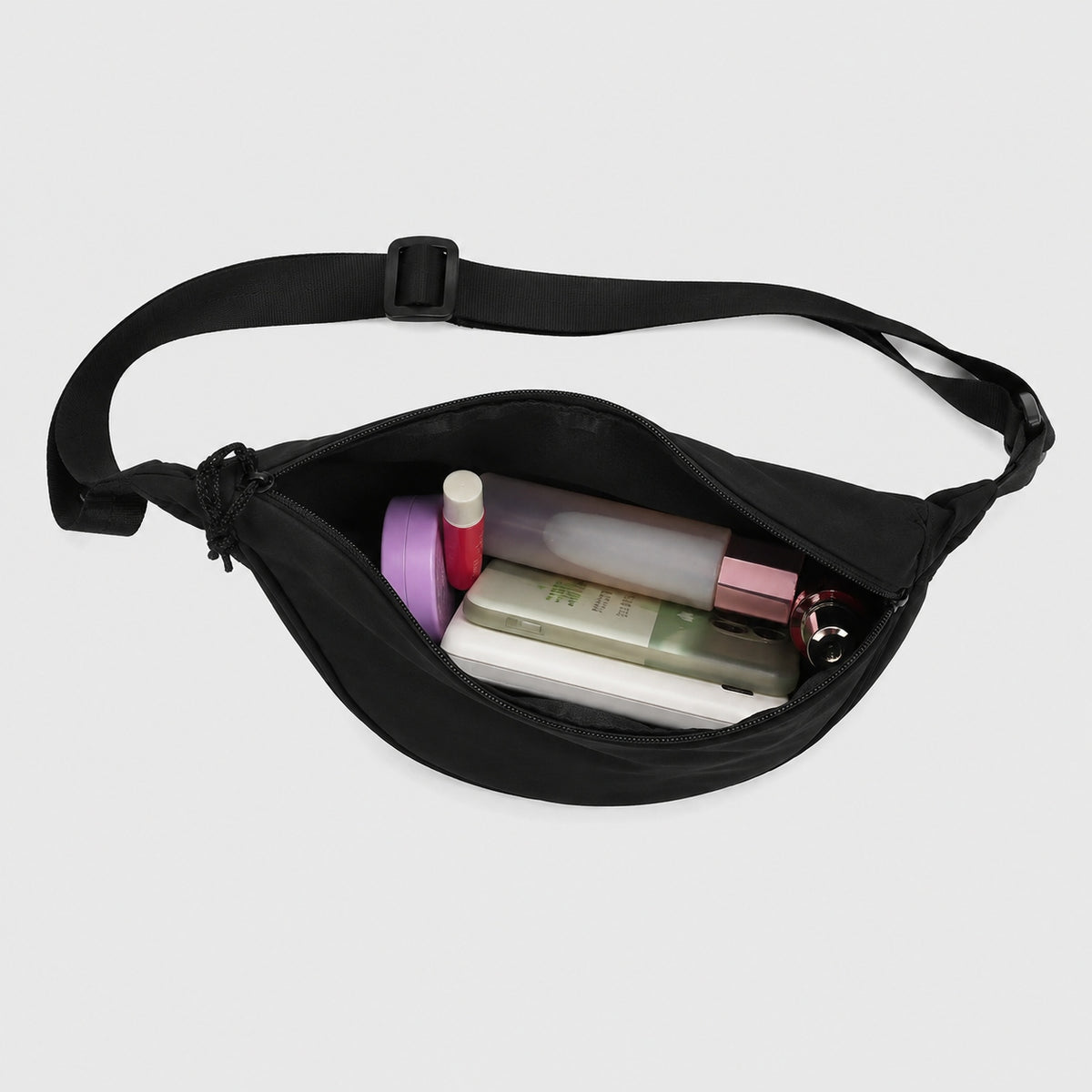 Sac à Main Demi-Lune en Tissu
