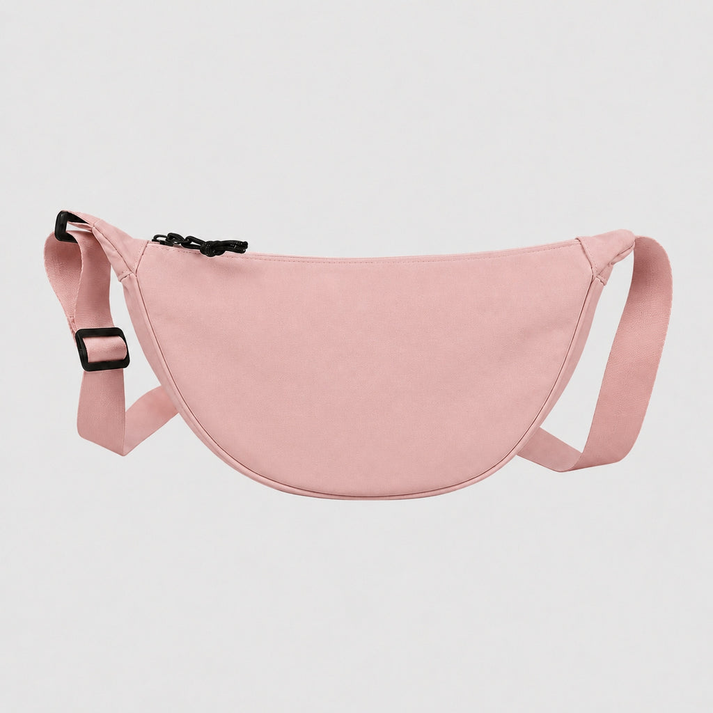 Sac à Main Demi-Lune en Tissu