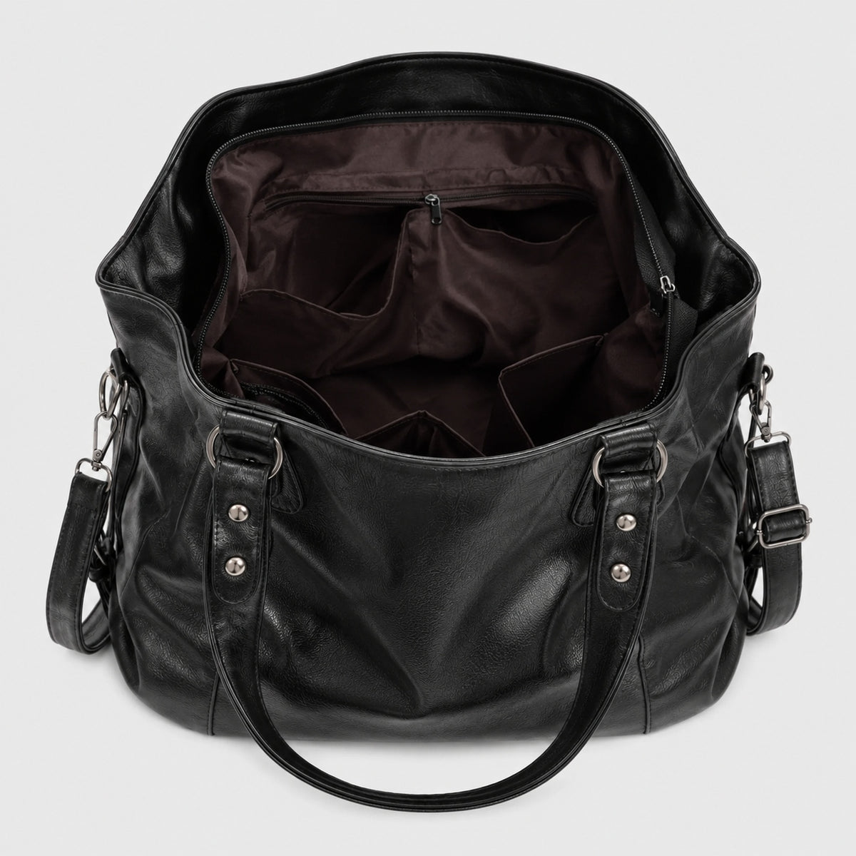 Grand Sac à Main de Cours en Cuir souple