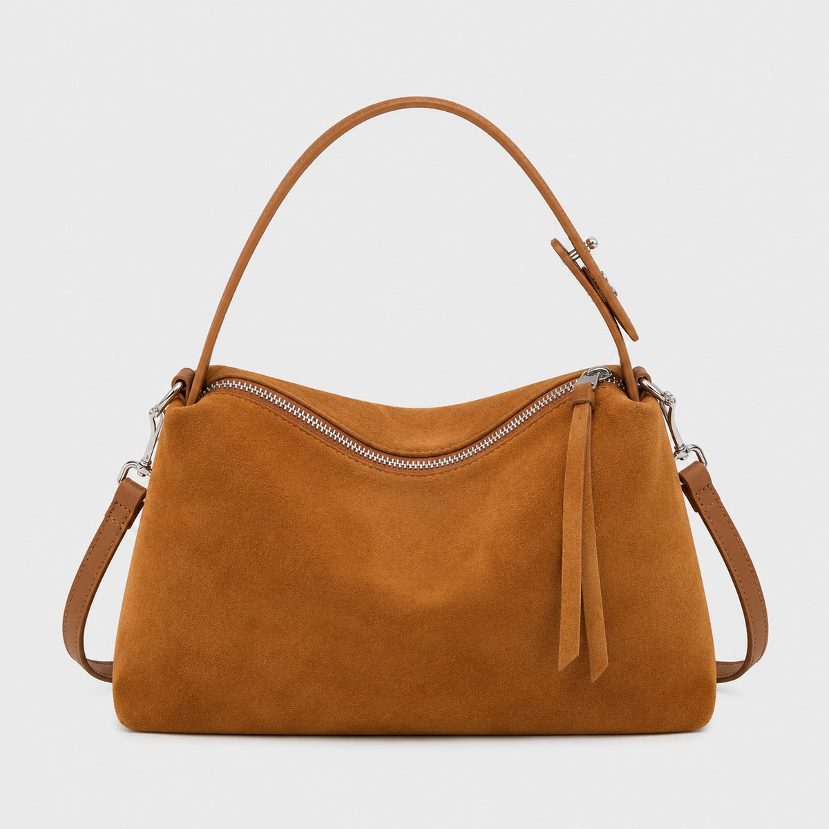 Sac à Main Bandoulière en Daim Véritable