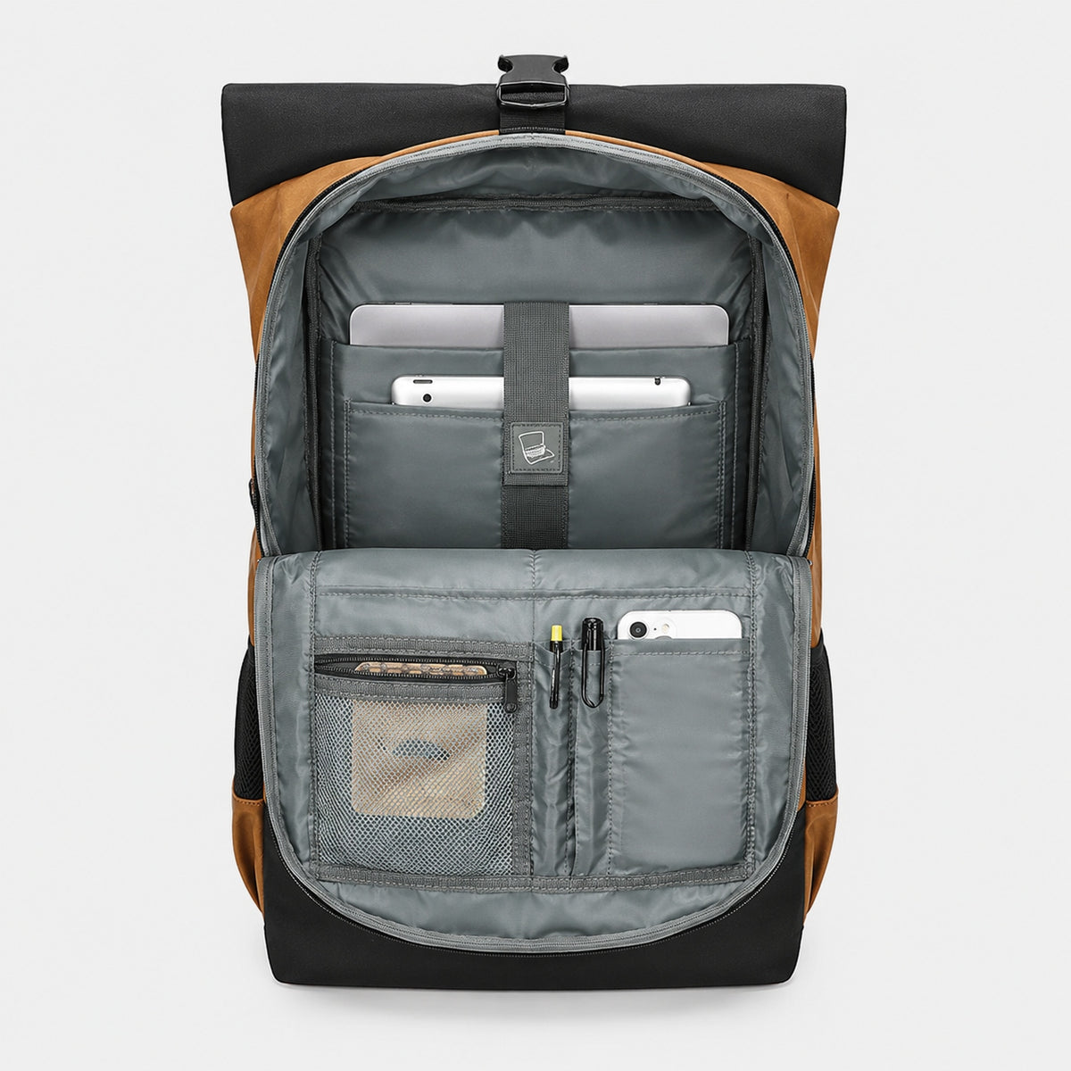 Sac à Dos Roll Top imperméable en Cuir