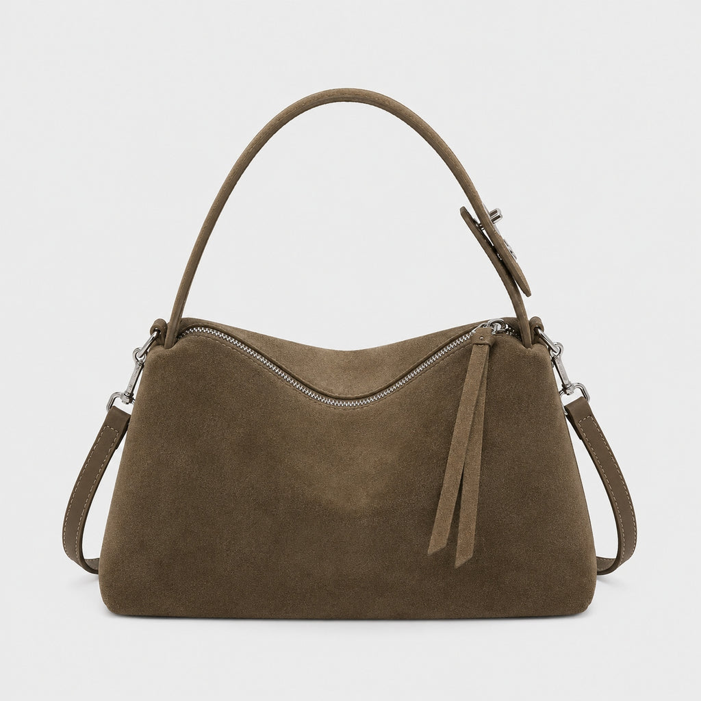 Sac à Main Bandoulière en Daim Véritable