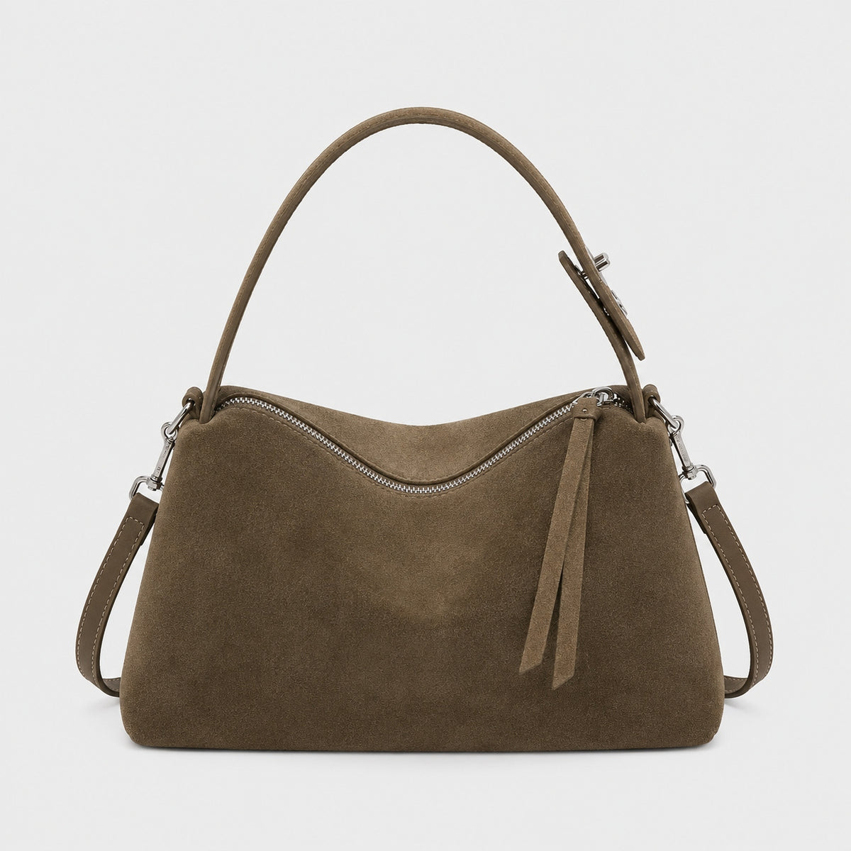 Sac à Main Bandoulière en Daim Véritable