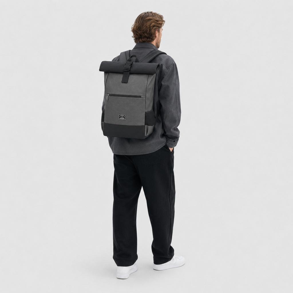 Sac à Dos Roll Top imperméable en Cuir