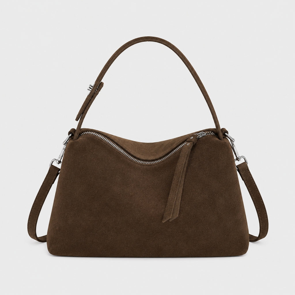 Sac à Main Bandoulière en Daim Véritable