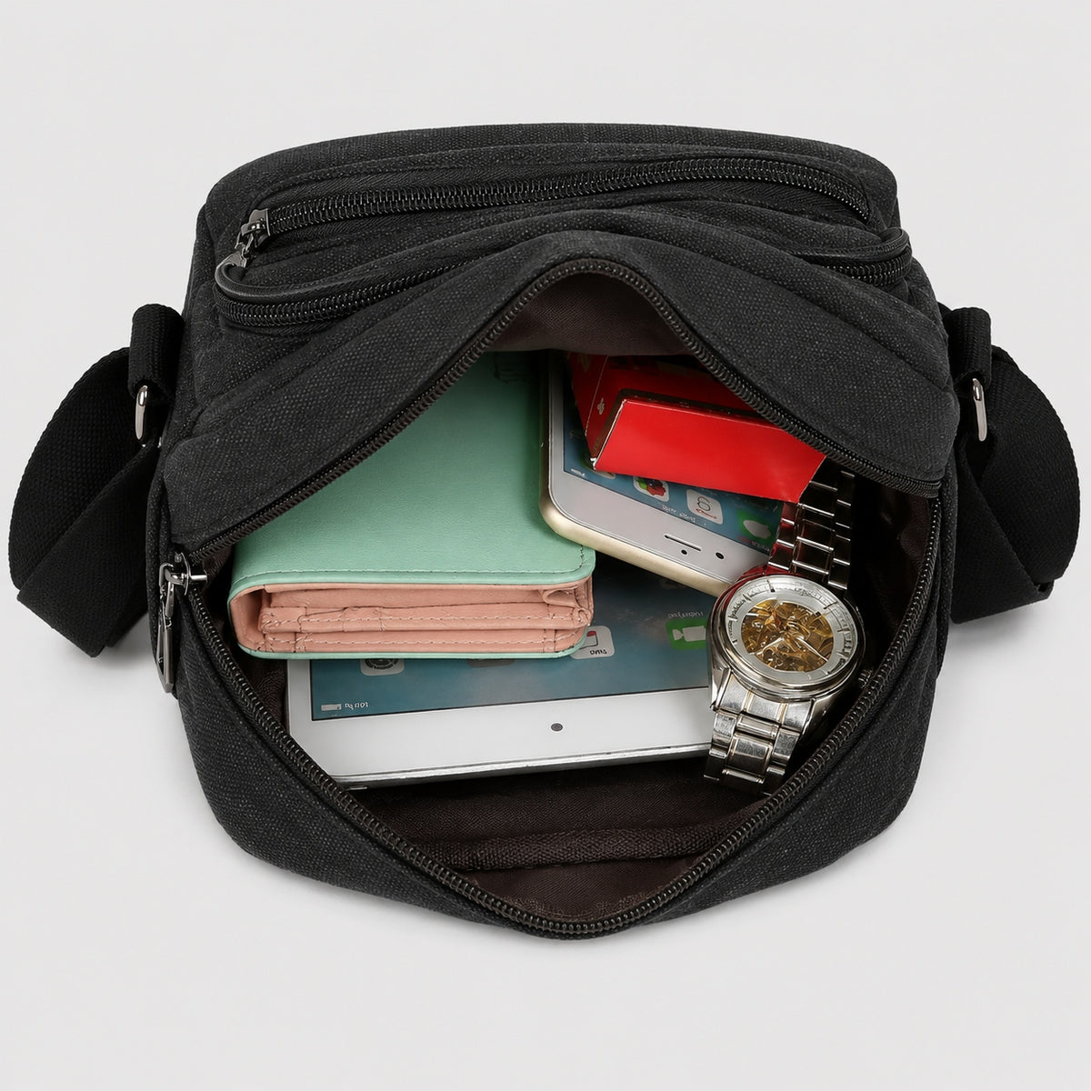 Sac Bandoulière Homme Toile