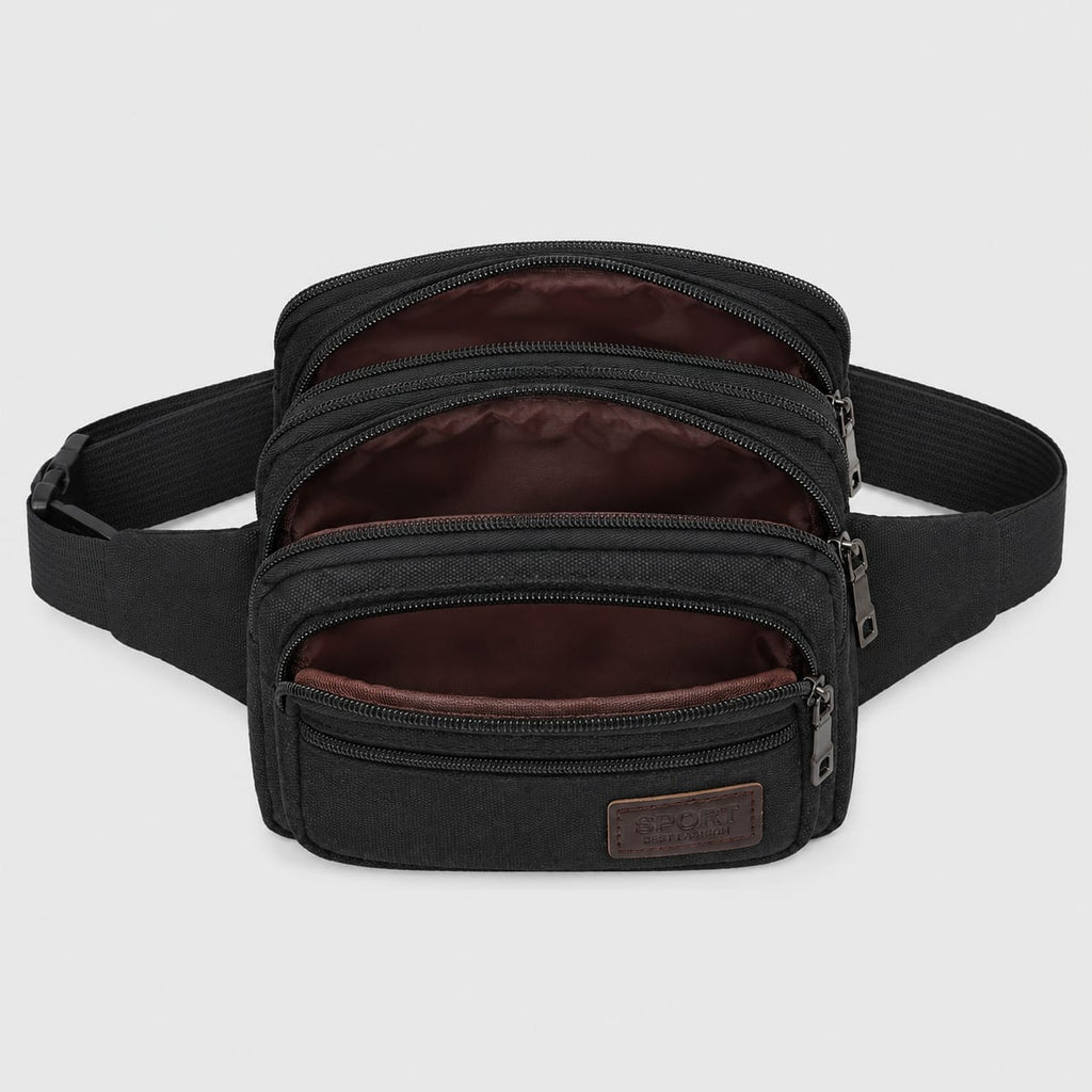 Saconoo Sac Banane Homme en Toile